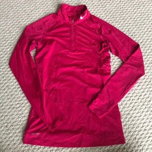 Pink Nike Dri-Fit Quarter Zip